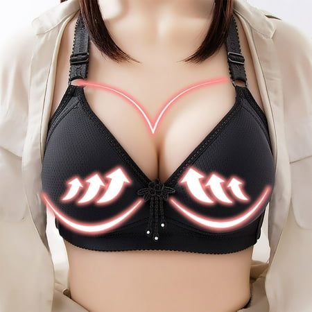 

DENGDENG Women s Breathable Push Up Full-Coverage Bra Comfort Underwire Soft Wireless T-Shirt Bra