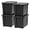 Black, variant on 20 Gallon Heavy Duty Storage Totes with Easy-Grip Handles, 4 Pack - Large Bins with Lids Garage Organizing Tubs, Durable Stackable Utility Containers, Made in USA - Black