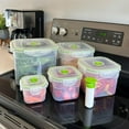 thumbnail image 2 of HOMEZY-US 11 piece Vacuum Seal Food Storage Containers with Vacuum Pump, Airtight and Leak Proof, Vacuum Sealed Food Storage Containers, Meal Prep Containers, Keep Food Fresh up to 5 X Longer, 2 of 15