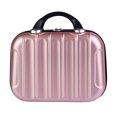 thumbnail image 1 of fastboy Makeup Storage Organizer Travel ABS Toiletry Suitcase Box Mini Boarding Luggage Cosmetic Case Large Capacity Bag Rose gold, 1 of 8