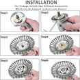 8 in Steel Wire Brush Cutter Trimmer Head Set,Wire Weed Brush Blade