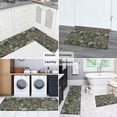 thumbnail image 5 of Green Pioneer Flower Pattern Kitchen Rugs Sets Of 2,Anti Fatigue Kitchen Mat Rugs Non Slip Washable,Decorative Kitchen Floor Mats for Kitchen,Sink,Laundry,17"x30"+17"x47", 5 of 7