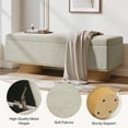 thumbnail image 5 of Tribesigns 50.39" Storage Bench with Padded Seat Cushion, Upholstered Shoe Bench with Flip Up Storage for Bedroom, Living Room, Entryway, 5 of 6
