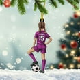 thumbnail image 6 of Personalized Soccer Ornament 2025, Soccer Christmas Ornament, Ornament Great Gift Idea for Soccer Players and Soccer Lovers Custom Name Number Team Name for Xmas (Style 1) - 2995 (Blue), 6 of 8