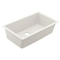 Moen Ggw4010b Granite Series 33" Wide Single Bowl Sink - White