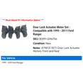 thumbnail image 2 of Door Lock Actuator Motor Set - Compatible with 1999 - 2011 Ford Ranger 2000 2001 2002 2003 2004 2005 2006 2007 2008 2009 2010, 2 of 2