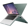 thumbnail image 4 of Mosiso Case for Mosiso Case for MacBook Pro 16 inch Case 2024-2021 M4 M3 M2 M1 A3403 A3186 A2991 A2780 A2485, Plastic Carbon Fiber Texture Hard Shell&Keyboard Cover&Screen Protector, Green, 4 of 7