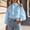 Sky Blue, variant on jjayotai Womens Tops Dressy Casual Cold Shoulder Ruffle Collar Blouses Fall Fashion Shirts for Work