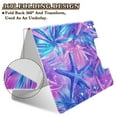 thumbnail image 2 of FORMRS A4 Clipboard Folder with Pen Holder Horizontal Foldable School Office Binder, Purple Starfish Pattern, 2 of 9