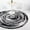 Black and White, variant on Unique Loom Braided Chindi Collection Area Rug - Oreo (8' Round Black and White/Ivory)