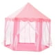 thumbnail image 4 of Tienda de juegos con castillo de princesa, fácil de instalar, tienda plegable portátil para niños, hexagonal de juguete para fiesta en Rosa, 4 of 8