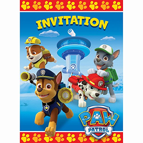 Invitations De Fete Pat Patrouille De Unique Industries 8 Ct Walmart Canada Invitations De Fete Pat Patrouille De Unique Industries 8 Ct Walmart Canada