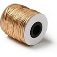 thumbnail image 2 of 1Roll Nylon Rattail Satin Cord Beading String for Chinese Knotting Jewelry Making Pale Goldenrod 2mm about 50yards/roll(150 feet/roll), 2 of 4
