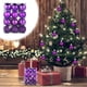 thumbnail image 1 of Fiudx Adornos Navideños, Plástico Irresponsable, Bolas para Decorar Árbol de Navidad, para Fiestas En Casa, Diseño Familiar, Juego Morado de 24 Piezas, Decoración Navideña, Elegante Solución para Esc, 1 of 6
