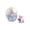 F, variant on 3D Printed Easter Bunny Egg Ornaments โ Articulated Bunny Figurine with Polka Dot Egg, Fidget Toy & Easter Decor for Kids