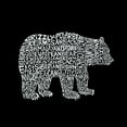 thumbnail image 2 of LA Pop Art Girl's Word Art T-shirt - Bear Species, 2 of 2
