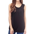 thumbnail image 6 of Women's Maternity Nursing Tank Top Ruched Breastfeeding Clothes 3-Pack, 6 of 6