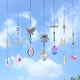thumbnail image 4 of Atrapasueños de cristal para colgar, mariposas huecas con efectos visuales brillantes para tiendas de jardinería doméstica (varios, 7 piezas), 4 of 5