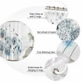 thumbnail image 6 of Blue Teal Dandelion Waterproof Fabric Shower Curtain,Dragonfly Modern Art Watercolor Waterproof Fabric Shower Curtain for Bathroom Curtains Bathtubs Hotel Shower Curtains with 12 Hooks Stall 54x78in, 6 of 8
