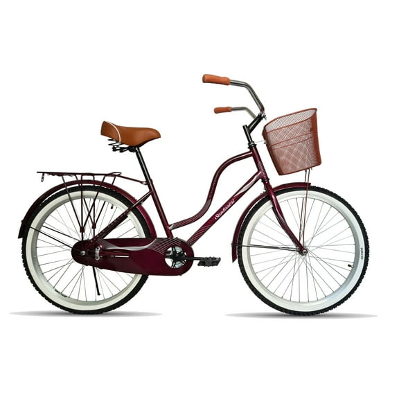 Bicicleta BLACK PANTHER Santorini R24 Morado Canasta