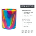 thumbnail image 2 of Silipint: Rocks Glasses 12oz: 2 Pack - Hippie Hops - Silicone Cocktail Cups, Unbreakable, Hot/Cold Drinks, Dishwasher-Microwave-Freezer-Oven Safe, 2 of 8