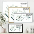 thumbnail image 4 of Designart 'Tropical Jungle Leaves On White' Bohemian & Eclectic Framed Canvas Wall Art Print, 4 of 5