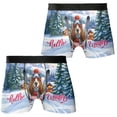 thumbnail image 3 of Hello Welcome Winter The Ski Basset Hound Snowy Day All Over Print Boxer Briefs Underwear for Men Dad Bassets Dog Breed Lovers Gifts Idea - 13013, 3 of 6