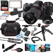 Sony Alpha a7 III Mirrorless Digital Camera with 28-70mm Lens+ Shot-Gun Microphone + LED Always on Light+ 64GB Extreme Speed Card, Gripod, Case, and More 26pc Video Bundle (International Version)