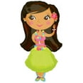 thumbnail image 2 of HULA GIRL LUAU TROPICAL BEACH Happy Birthday PARTY Balloons Decorations Supplies, 2 of 5