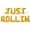 Gold, variant on Letter Balloons - JUST ROLLIN 16" Inch Alphabet Letters Foil Mylar Balloon Roller Skating Birthday Party Banner (Gold)