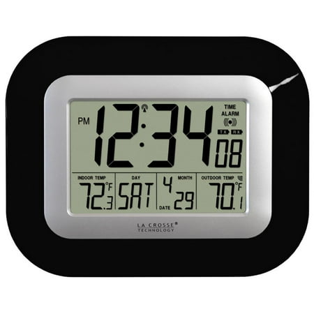 La Crosse Technology WS-8115U-B Atomic Digital Wall Clock with