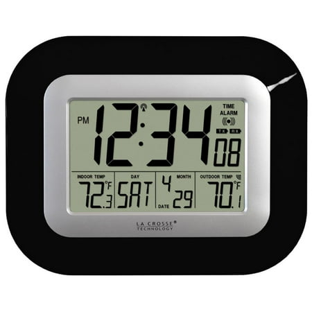 - La Crosse Technology WS-8115U-B Atomic Digital Wall Clock with Temperature