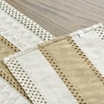 thumbnail image 6 of Sm:)e Boho Macrame Brown Farmhouse Table Runner 12x108 Inch, Seasonal Holiday Hollow Kitchen Dining Table Decoration for Home Party Decor, 6 of 7