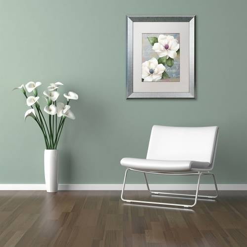 Trademark Fine Art "Southern Charms" Canvas Art by Color Bakery White Matte, Silver Frame