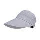 thumbnail image 1 of Summer Sun Hat ancho ancho para hombres Mujeres Sombrero de visor de protección solar casual ajustable Sombrero para deportes de golf Ciclismo de Gris claro, 1 of 8