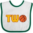 thumbnail image 3 of Inktastic Basketball Second Birthday Boys or Girls Baby Bib, 3 of 4