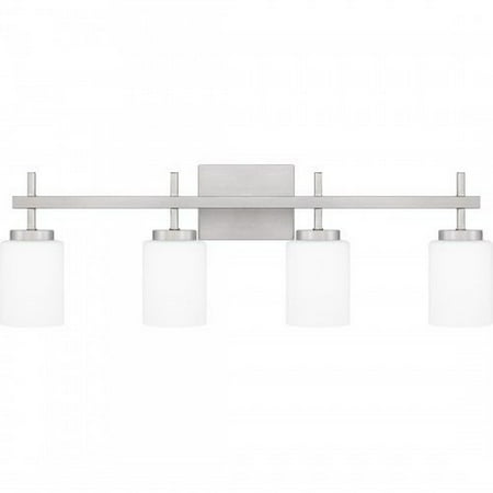 

120W 4 Led Bathroom Light Fixture-10 inches Tall and 31 inches Wide-Brushed Nickel Finish Bailey Street Home 71-Bel-4962072