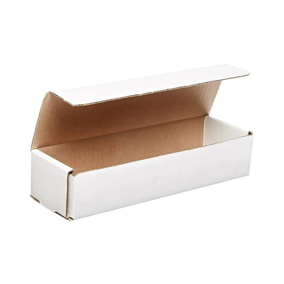 DyGTyX Small Shipping Boxes 10"L x 3"W x 2"H, 50-Pack | Cardboard Box Crush-Proof Carton for Mailing, Storing, Package, Gifts, Crafts, Business or Home, White 10x3x2 1032