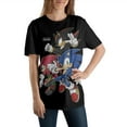 thumbnail image 2 of Sonic the Hedgehog Characters Black T-Shirt, 2 of 3