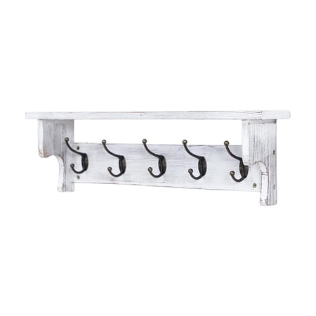 Key Rack Wall Mount Hanger Shelf Space Saving Wooden Metal Organizer for Hallway Entrance and Living Room