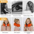 thumbnail image 4 of UNIWELL Neck Pillow for Traveling, Memory Foam Travel Pillow for Airplane Flight Headrest Sleep  with Eye Mask, Earplugs and Carry Bag, 4 of 7