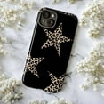 thumbnail image 6 of Black Leopard Print Stars iPhone Case, Slim Protective Cover for iPhone 16 15 14 13 12 Pro Max Mini, 6 of 6