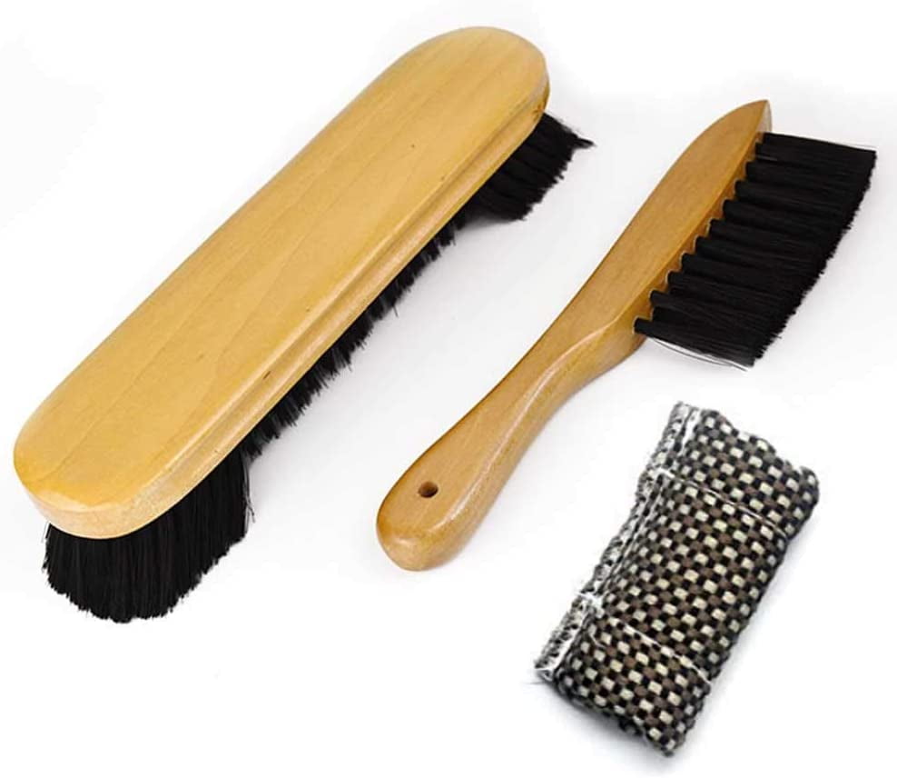 Wine Red with Cue Shaft Cleaner 2Pcs Rail Brush And Table Brush Wooden Handle Cleaning Tool Pool Table Brush Cleaner Kit 