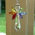 thumbnail image 2 of Crystal Suncatcher Angel Rainbow Maker Car‘s Rearview Mirror Hanging Ornament Lucky Charm for Car Home Decor, 2 of 8