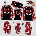 thumbnail image 5 of Penkiiy Family Christmas Pajamas Matching Sets Lounge Home Pjs Long Sleeve Shirts and Plaid Pants Xmas Holiday Pajama Outfits 2 Years Red, 5 of 6