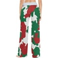 thumbnail image 4 of FREEAMG Women Pajama Pants Lounge Pants Long Stretch Comfy Sleepwear Red Green White Christmas Camouflage, 4 of 7