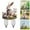 H, variant on Nkmbld Yard Statues, Patio Statues Enchanting Girl Yoga Acrylic Outdoor Courtyard Decoration Floor Insertion Outdoor Pottery Decoration