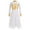 White, variant on DPOIS Girls Full Length Praise Dance Dress Liturgical Robe Lyrical Dancewear White 12