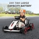 thumbnail image 2 of GARVEE Kids Drift Gokart Batería 24V 7AH, 2 Motores de 150W, Juguete Ride On, Blanco, 2 of 8