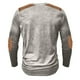 thumbnail image 3 of Men'S Printed T-Shirt Outdoor Retro Button Loose Long Sleeve Top2XL, 3 of 3